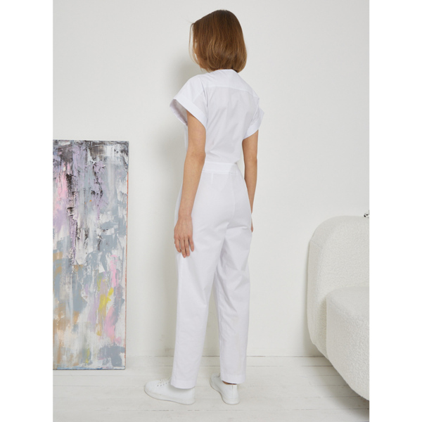 Комбинезон медицинский женский Dr. Nice «Beauty», белый, 50-52 - фото 4