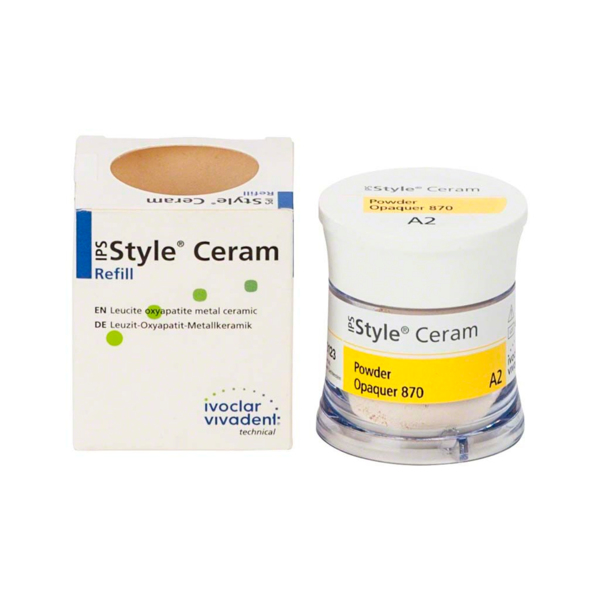 IPS Style Ceram Powder Opaquer 870 - опакер порошкообразный, цвет A2, 18 г - фото 0