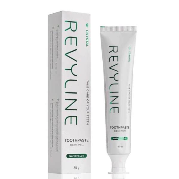 Зубная паста Revyline Crystal, без фтора и хлоргексидина, со вкусом арбуза, 80 г, 1 шт