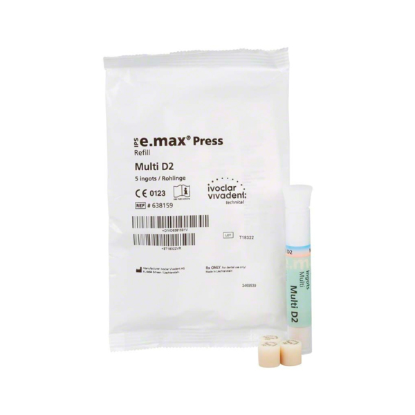 IPS e.max Press Ingots Multi - керамические заготовки для техники прессования, цвет D2, 5 шт - фото 1