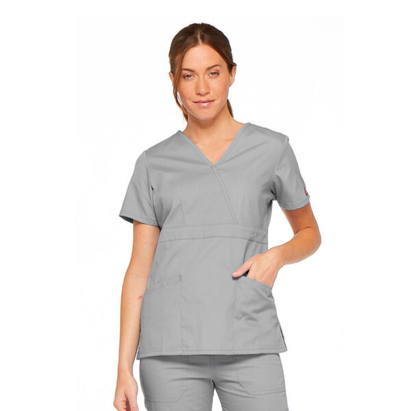 Топ медицинский женский Dickies 86806, серый, M - фото 0