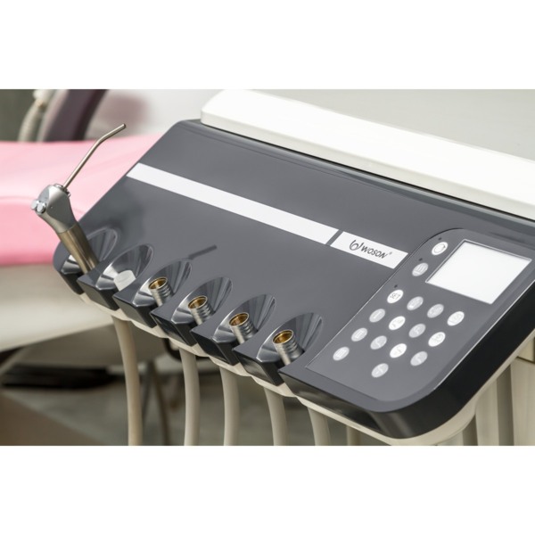 Стоматологическая установка Woson Wod 550 детская, с подкатным блоком, черная слива (W12) - фото 3