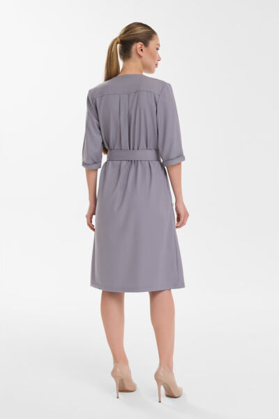 Халат-платье Тезис TZ150, серо-бежевый, 50 - фото 2