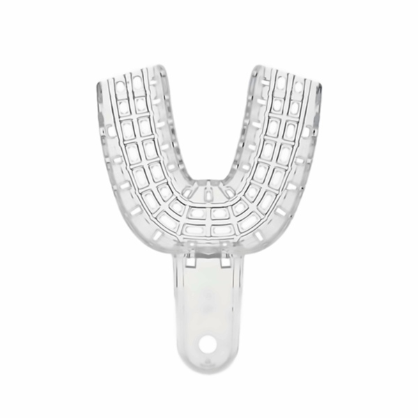 Ложка оттискная Coltene President Impression Tray, полная, перфорированная, нижняя челюсть, размер 2 (большой), пластик, прозрачный, 1 шт - фото 0