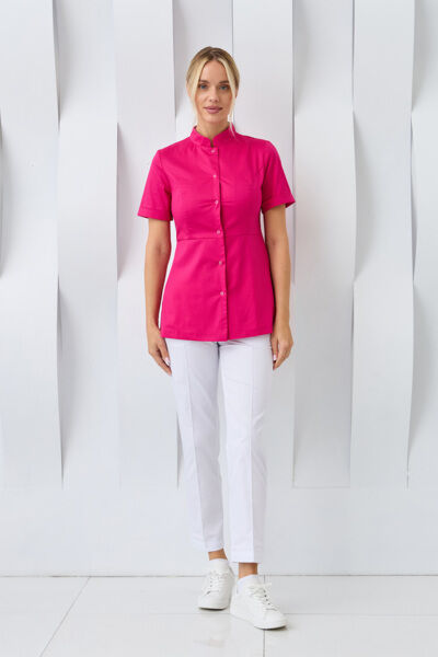 Туника женская Dr. Nice на кнопках, малиновый, 52 - фото 2