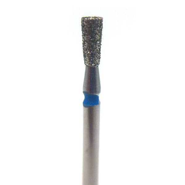Бор алмазный 807, конус обратный, D=1.8 мм, L=4.0 мм, FG, синий - фото 0