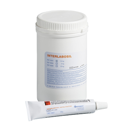 Двухкомпонентная силиконовая масса Interdent Interlabosil, техническая, 1,5 кг - фото 0