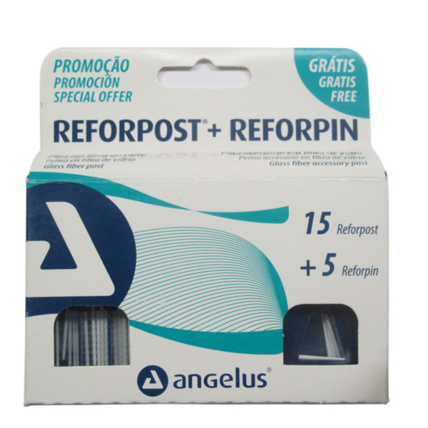 Набор штифтов стекловолоконных внутриканальных Angelus Reforpost Fiber Glass, для усиления прямой и непрямой реставрации, цилиндр, 15 шт - фото 1