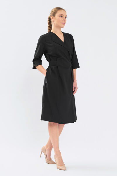 Халат-платье Тезис TZ150, черный, 52 - фото 1