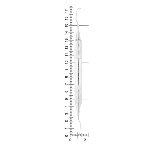 Кюрета Gracey #11/12, пародонтологическая, ручка CLASSIC (10 мм), экстра легкая - фото 3