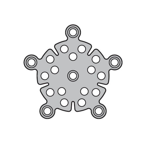 Микропластина трепанационная большая, 15 мм