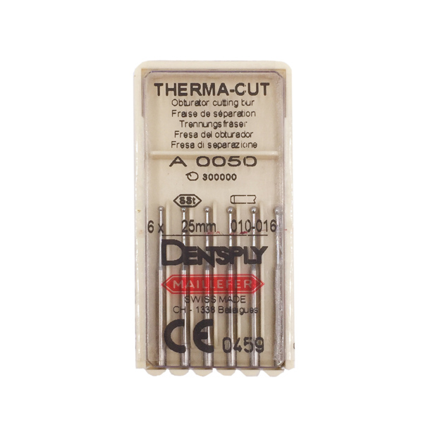 Бор твердосплавный Therma Cut, шаровидный, D=1,0-1,6 мм, L=25 мм, для обрезки обтураторов, 6 шт - фото 0