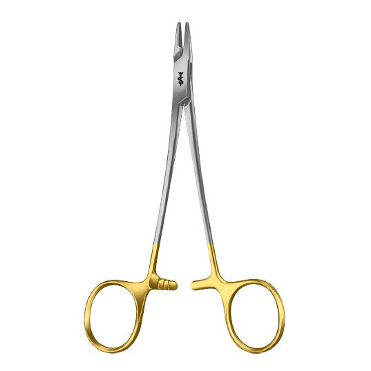 Иглодержатель по CRILE-WOOD, DUROGRIP, длина 145 мм, для нитей 4/0-6/0 - фото 0