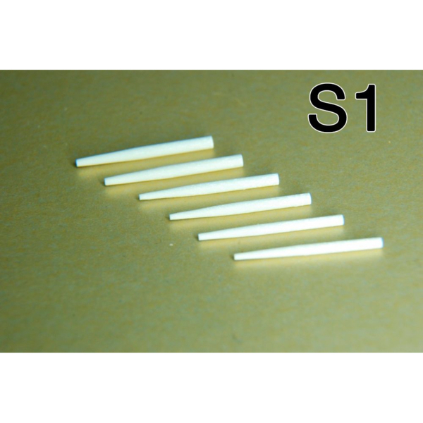 Штифт стекловолоконный цилиндро-конический ШВС S1, D=17 мм, L=125 мм, 6 шт - фото 0