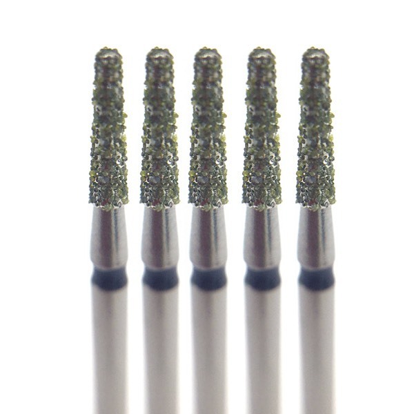 Бор алмазный 846SG, конус усеченный, D=1.4 мм, L=6.0 мм, FG, черный, 5 шт - фото 0