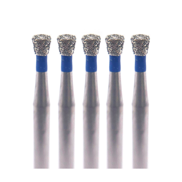 Бор алмазный Ecoline E 805, конус обратный, D=1.4 мм, FG, синий, 5 шт - фото 0