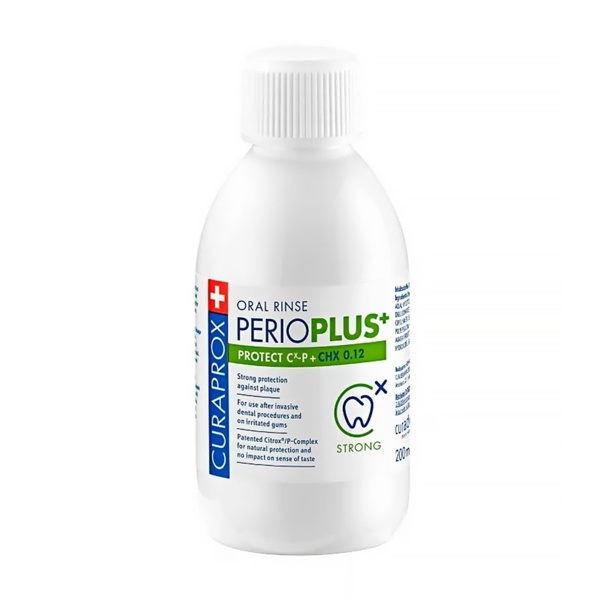 Ополаскиватель Curaprox Perio Plus Protect, с хлоргексидином 0.12%, 200 мл, 1 шт - фото 0