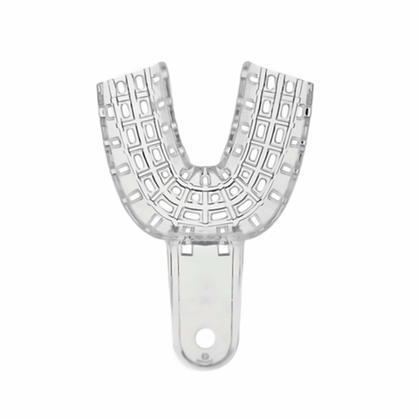 Ложка оттискная Coltene President Impression Tray, полная, перфорированная, нижняя челюсть, размер 6 (малый), пластик, прозрачный, 1 шт - фото 0