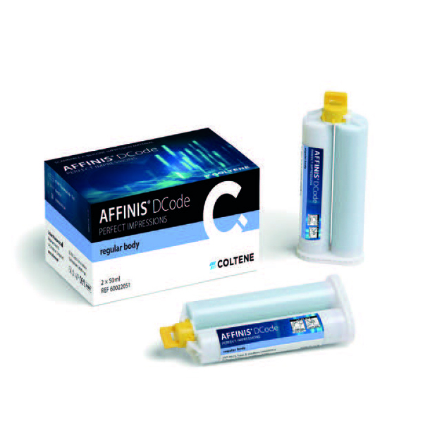 AFFINIS DCODE regular body - слепочная масса (2 слой), 2х50 мл + 12 смесителей - фото 0