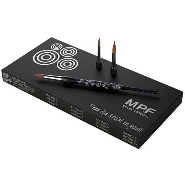 Optimum Kit Ladies - набор кистей (рукоятка + 3 наконечника: 4, 6, 8), темно-синий  - фото 0