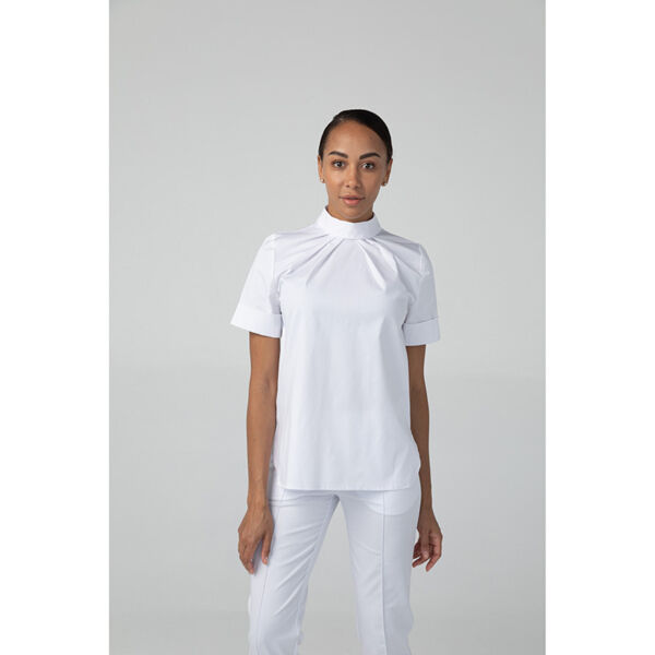 Туника женская Dr. Nice на кнопках сзади, белый, 48 - фото 2