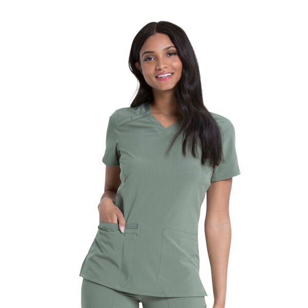 Топ медицинский женский Dickies DK615, зеленый, M - фото 0