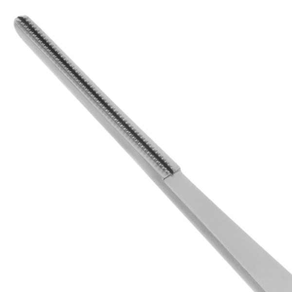 Пинцет хирургический Nopa Instruments De Bakey, прямой, для деликатного захвата, рифленые зубчики, L=160 мм, сталь, 1 шт - фото 1