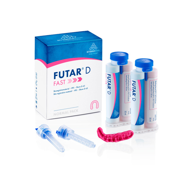 Futar D Fast (Normal pack) - материал для регистрации прикуса (А-силикон), 2x50 мл + 6 смесителей, new