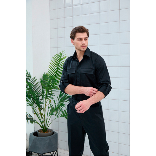 Комбинезон мужской Dr. Nice, с поясом с пряжкой, черный, 54 - фото 2