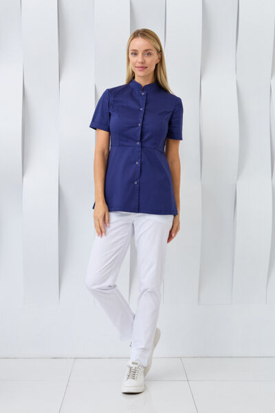 Туника женская Dr. Nice на кнопках, синий, 48 - фото 3