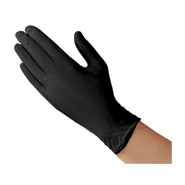 Перчатки нитриловые, текстурированные, черные, размер XS, 100 шт - фото 3