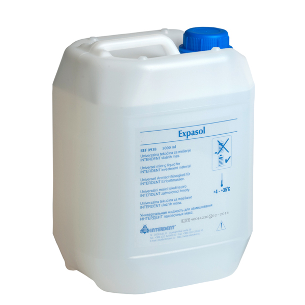 Жидкость Interdent Expasol, для замешивания паковочных масс , 5 л