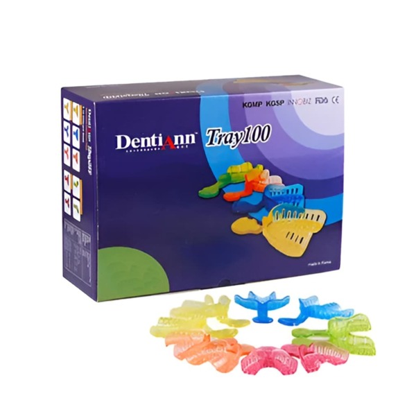 Набор оттискных ложек Seil Global DentiAnn, перфорированные, универсальные, пластик, 100 шт - фото 0