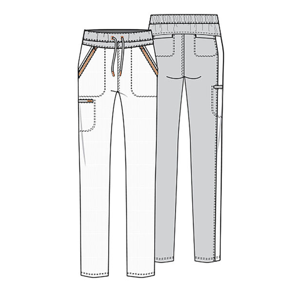 Брюки медицинские женские Cherokee Statement CK055, синий, S - фото 4