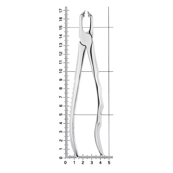 Щипцы для удаления зубов, нижние 3-и моляры, глубокий захват, вертикально-изогнутые, анатомические, 12-79* - фото 8