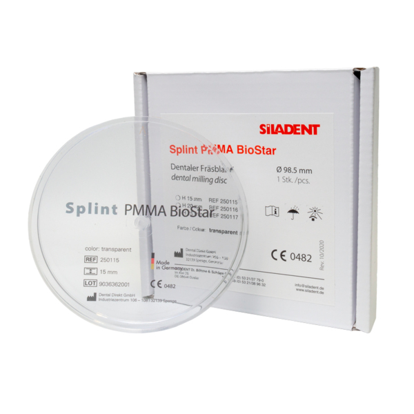 Фрезерный диск Splint Plus BioStar, 98,5х15 мм