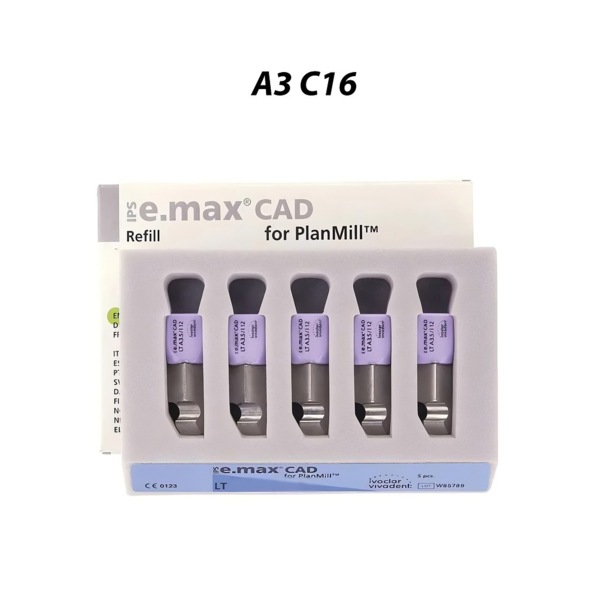 IPS e.max CAD PlanMill LT - блоки из дисиликата лития, цвет A3, C16, 5 шт - фото 0