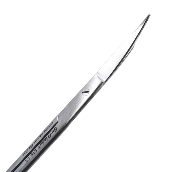 Ножницы Goldman-Fox #16, остроконечные, изогнутые, 1 зубчатое лезвие, 12,5 см - фото 3