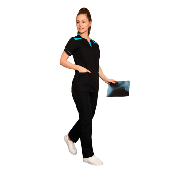 Брюки медицинские женские Doctor Big 455, черный, 54 - фото 1