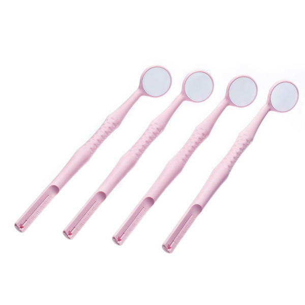 Зеркало стоматологическое Dialog M2 Endo-Guage, родиевое, №4.5, светло-розовый, 4 шт - фото 1