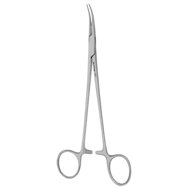 Зажим Adson, кровоостанавливающий, изогнутый, 19 см - фото 0