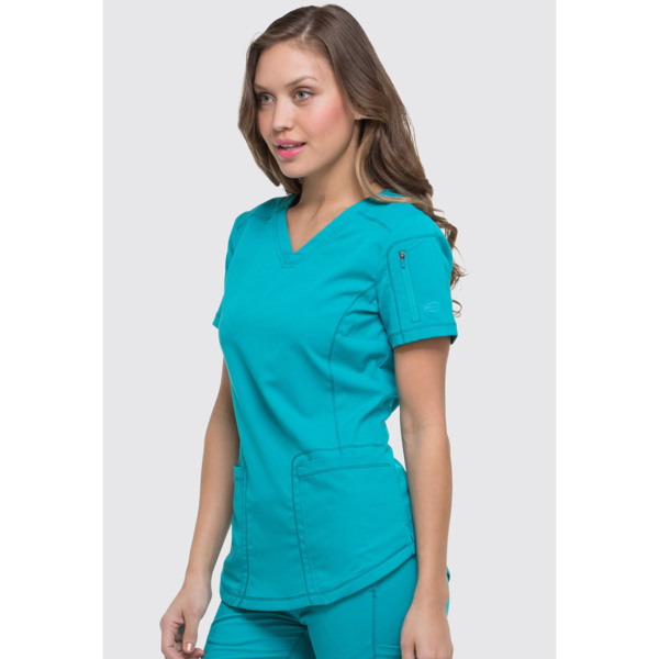 Топ медицинский женский Dickies DK730, бирюзовый, 2XL - фото 1