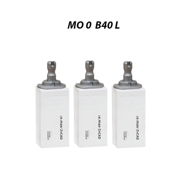 IPS e.max ZirCAD inLab - блоки из оксида циркония, цвет MO 0 B40, 3 шт - фото 0