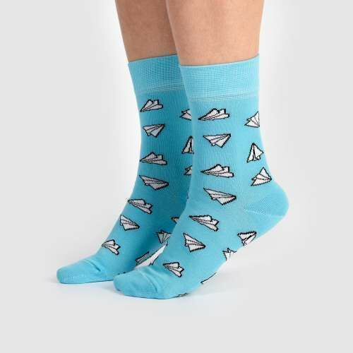 Носки женские, "Самолетики", голубой, 36-40 - фото 2