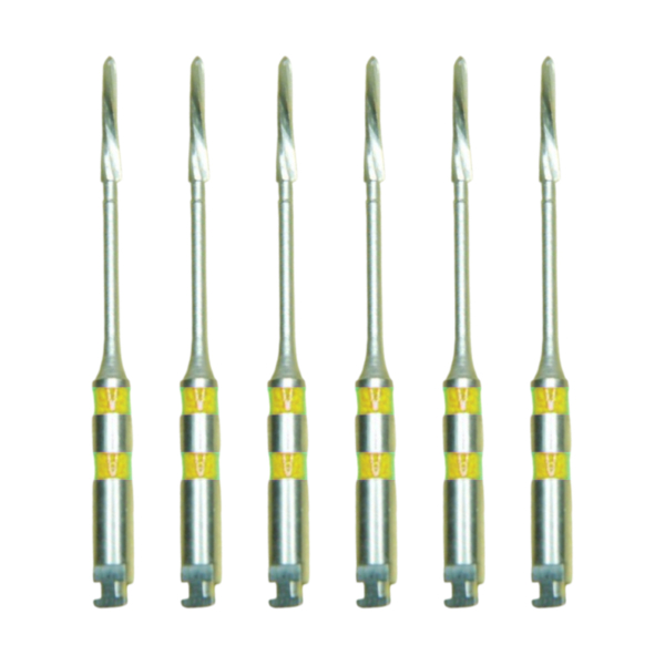 Дриль калибровочный ФОРМА ДК, для установки титановых штифтов (208S, 208L), D=1.62 мм, L=10.20 мм, сталь, 6 шт - фото 0