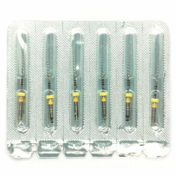 Файлы машинные Eurofile DK-Files, для препарирования каналов, 31 мм, №20/.04, никель-титан, 6 шт - фото 1