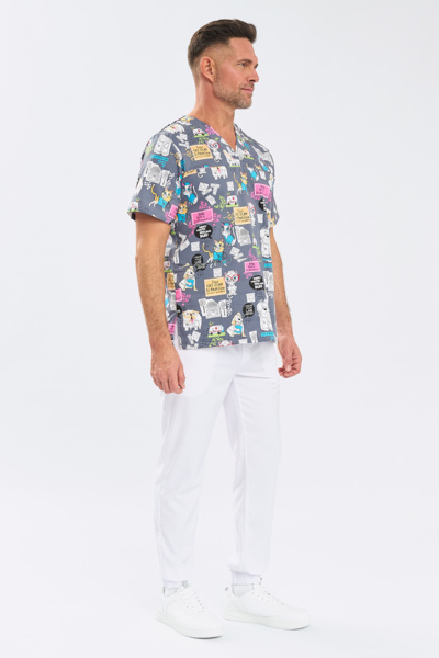 Туника мужская Тезис TZ600, принт "Котики и собачки", 56 - фото 2