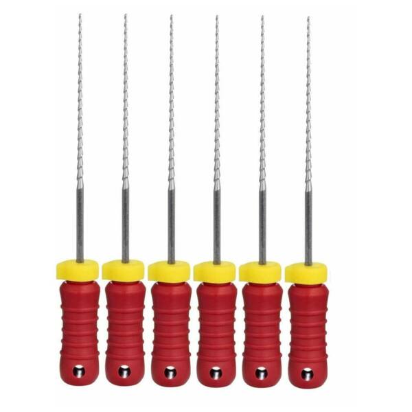  Файлы ручные Eurofile H-Files, для расширения и выравнивания корневого канала, 31 мм, №25/.02, сталь, 6 шт - фото 0