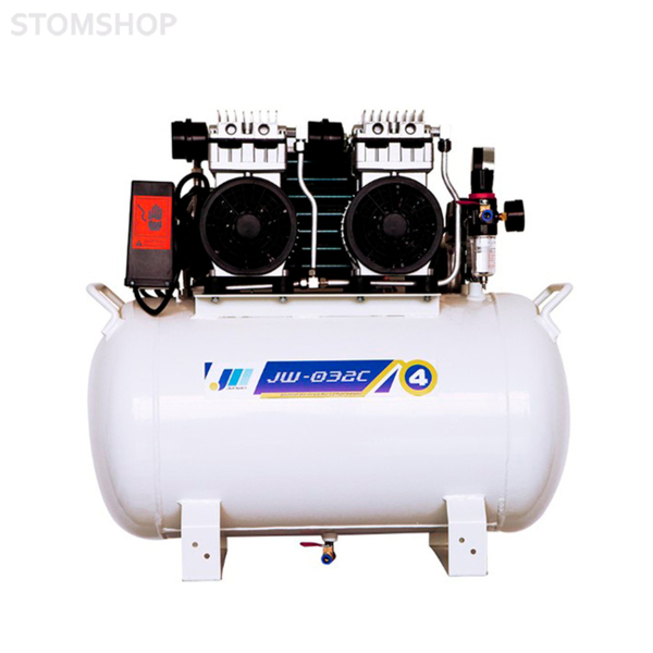 Компрессор Junwei JW-032C, безмасляный, для двух стоматологических установок, с ресивером 60 л, с осушителем, с кожухом, 200 л/мин - фото 3