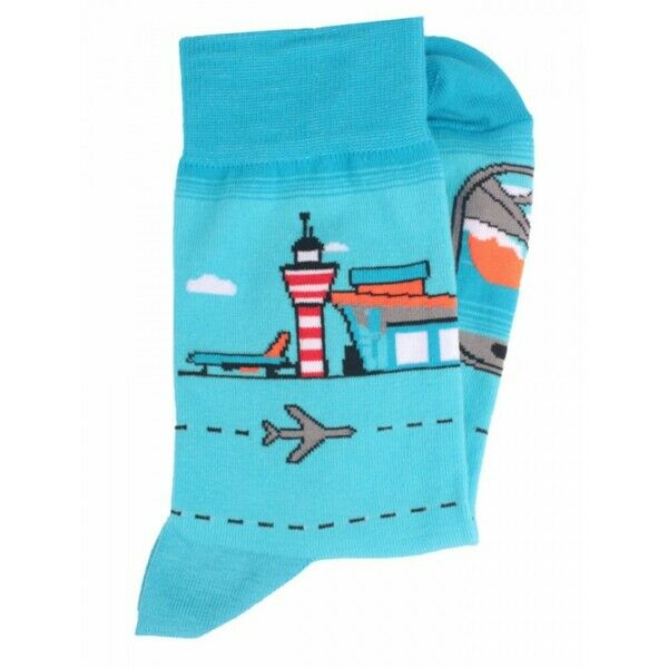 Носки женские, "Аэропорт", голубой, 36-40 - фото 3